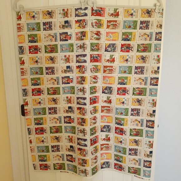 Alexander Henry "cartas marcadas" Cotton Fabric White Multi-Color 1 7/8 yards - Picture 2 of 11